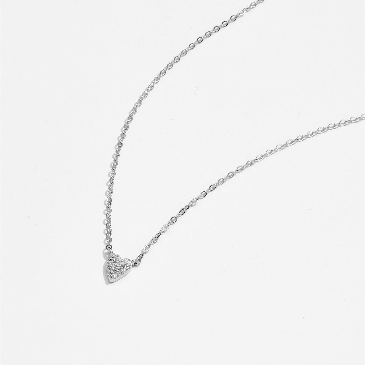 Juliet – Collar corazón de plata esterlina 925 con diamante