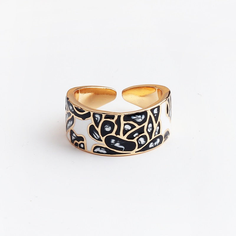 Kamille – Anillo Camille Grande Diseño de Hoja Azul