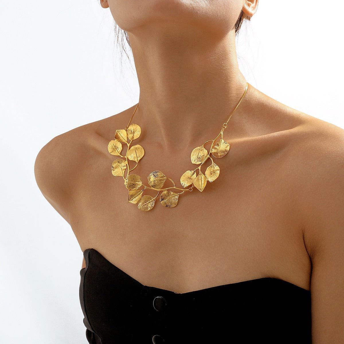 Mitena – Collar de aleación diseño de hoja