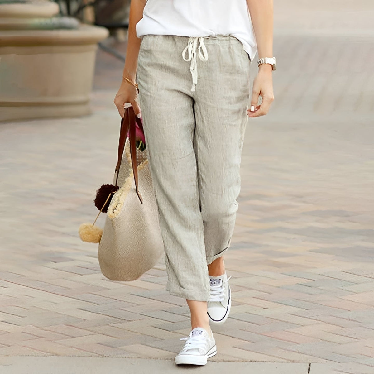 Kaci - Pantalones Cómodos con Cintura Elástica