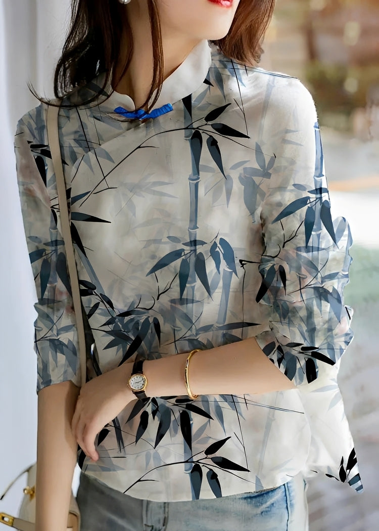 Margaret - Blusa con estilo floral para mujeres
