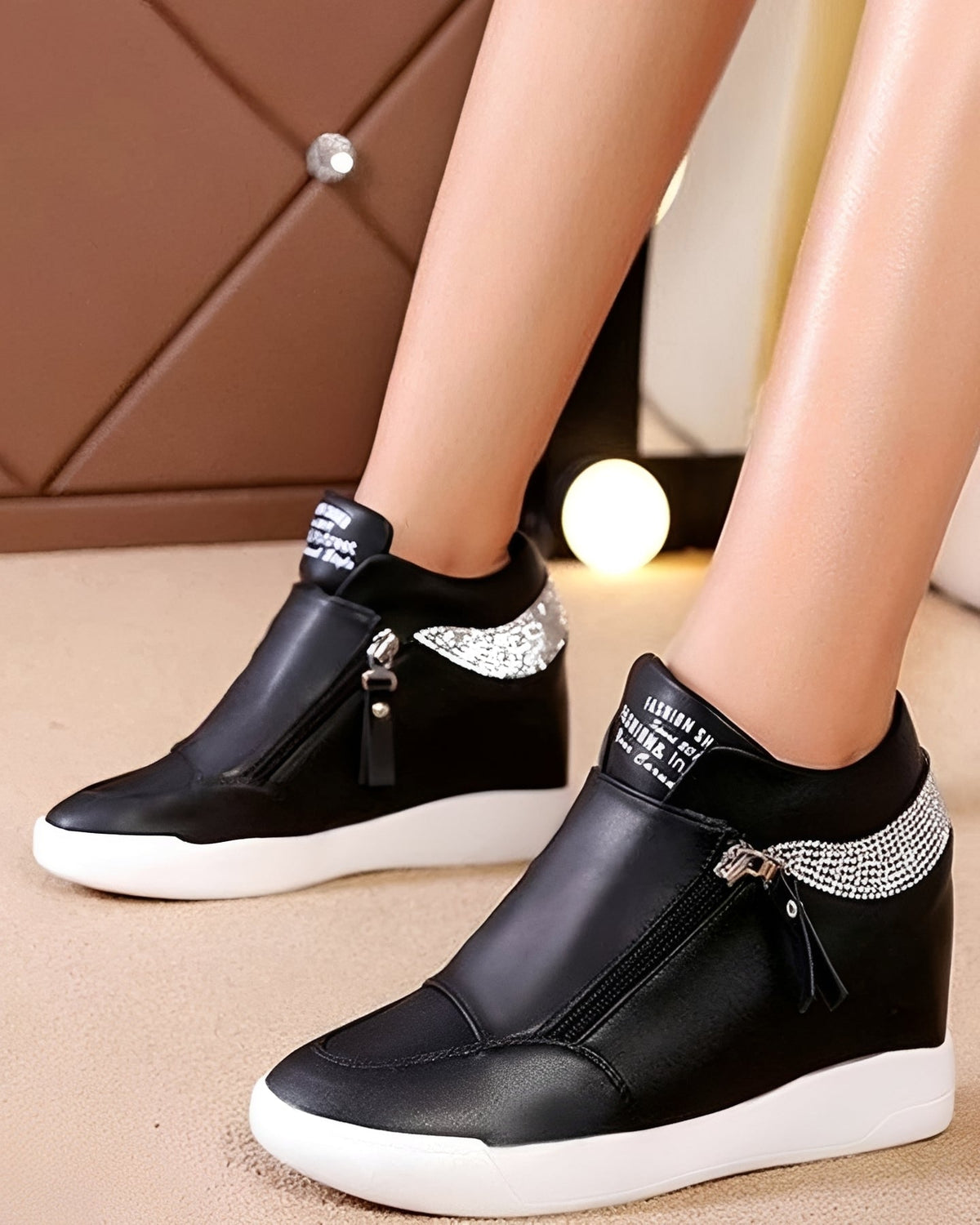 Vanessa - Zapatos de Cuña Altos Elegantes