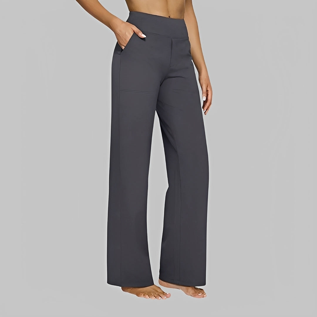 Salma - Pantalones de Tiro Alto Casuales