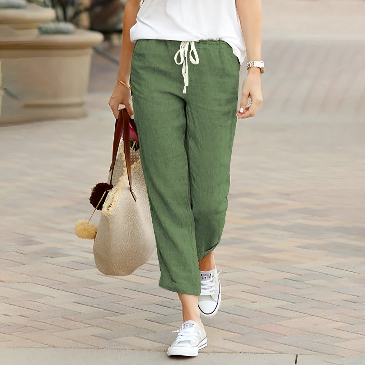 Kaci - Pantalones Cómodos con Cintura Elástica