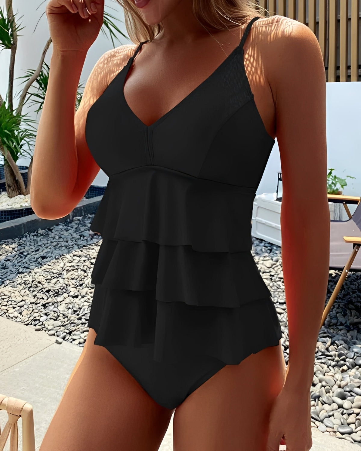 Lauren - Traje de Baño con Volantes Estiloso