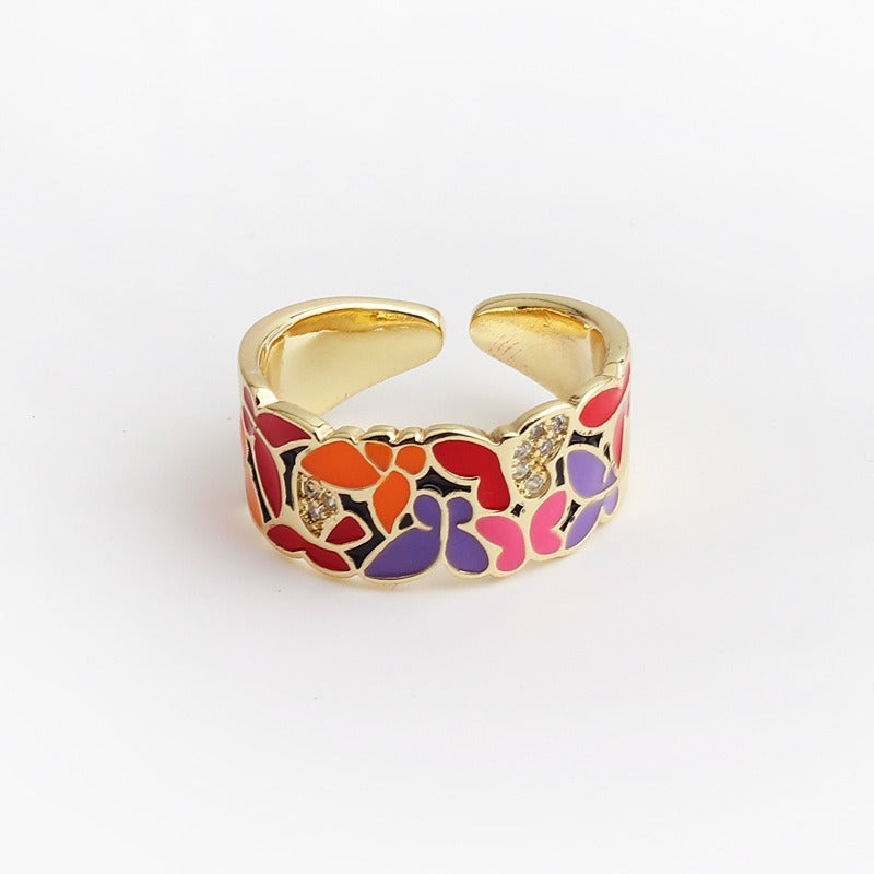 Kamille – Anillo Camille Grande Diseño de Hoja Azul