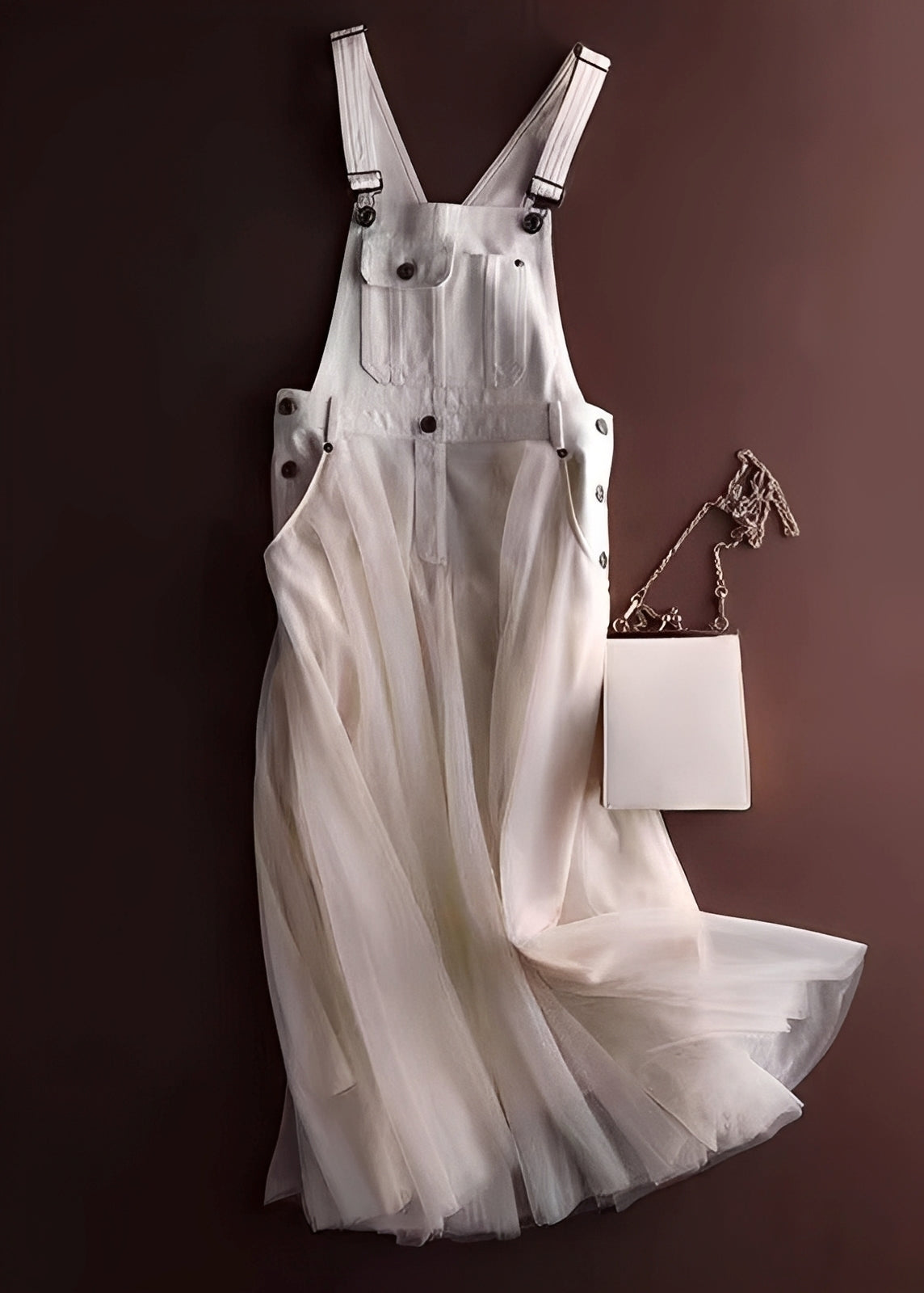 Chrissy - Vestido elegante de tul con patchwork para mujeres