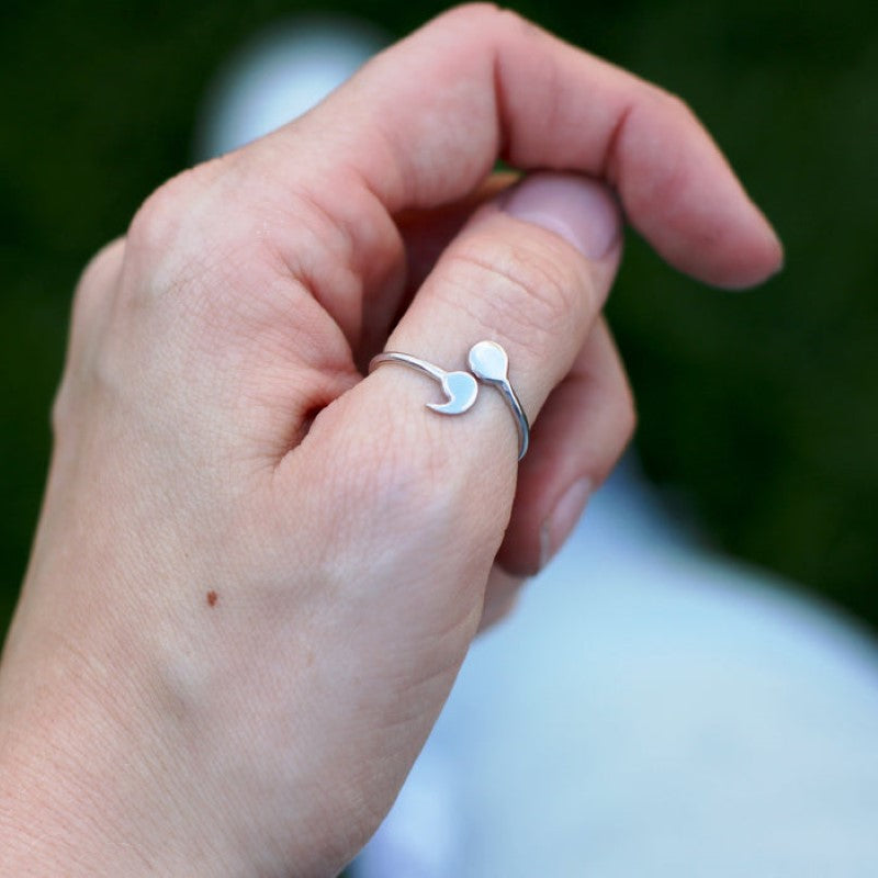 Anillo de punto y coma sutil - Anillo de fortaleza