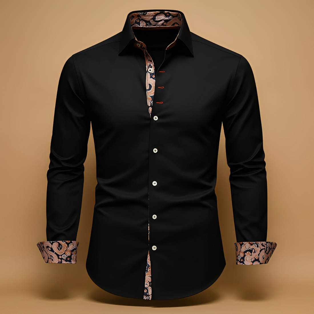 Arnolde - Camisa tradicional y resistente de manga larga