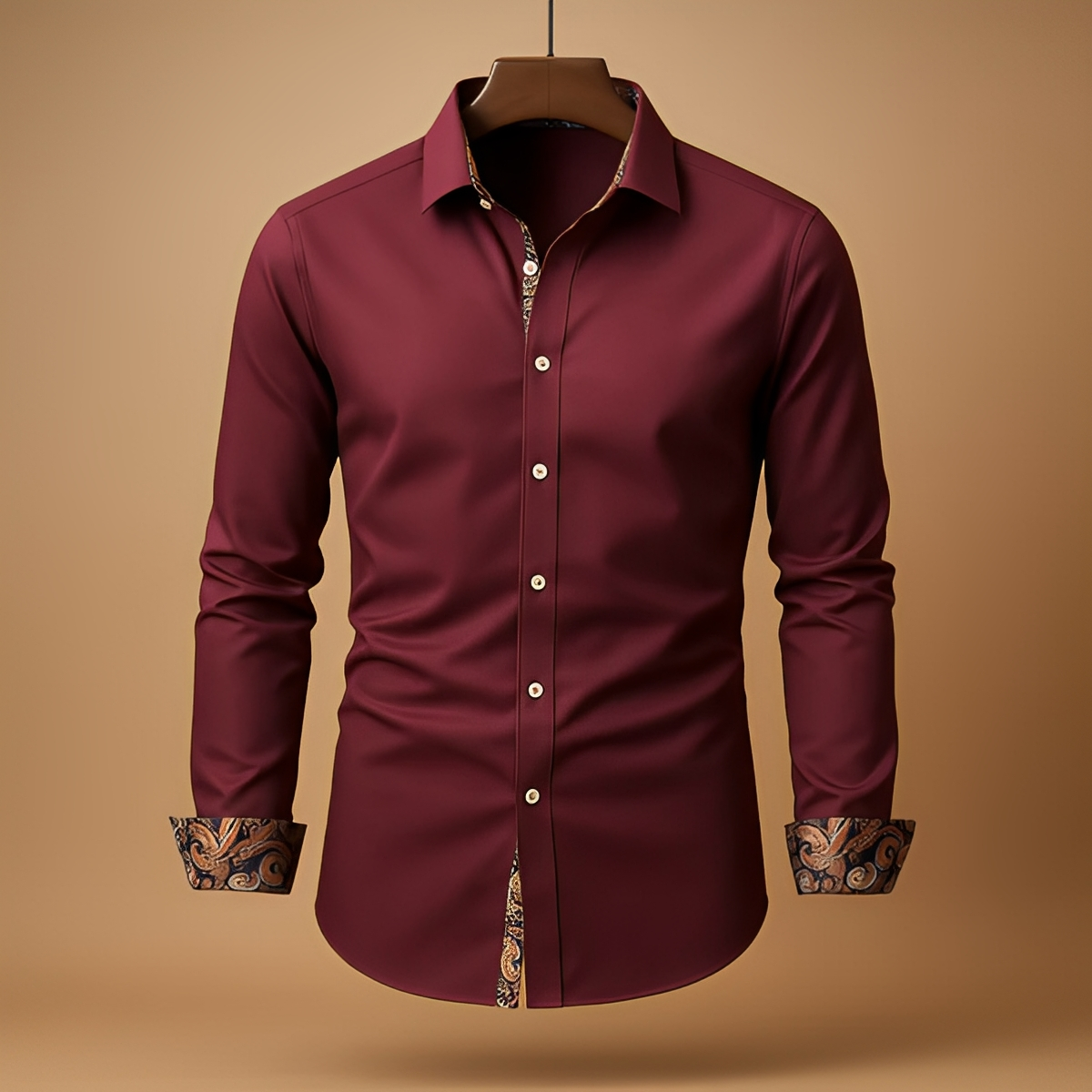Arnolde - Camisa tradicional y resistente de manga larga