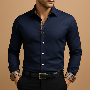 Arnolde - Camisa tradicional y resistente de manga larga