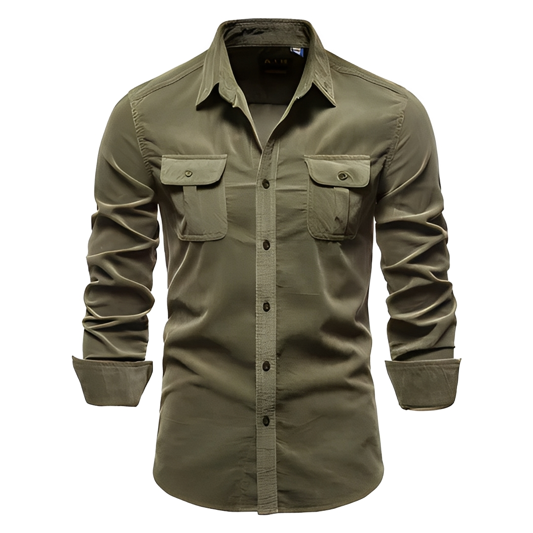 Blake - Camisa informal de manga larga para hombre