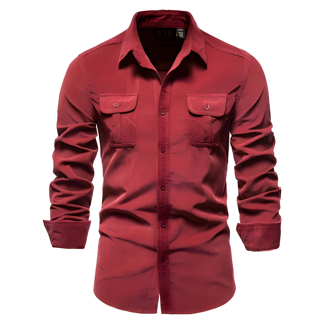 Blake - Camisa informal de manga larga para hombre