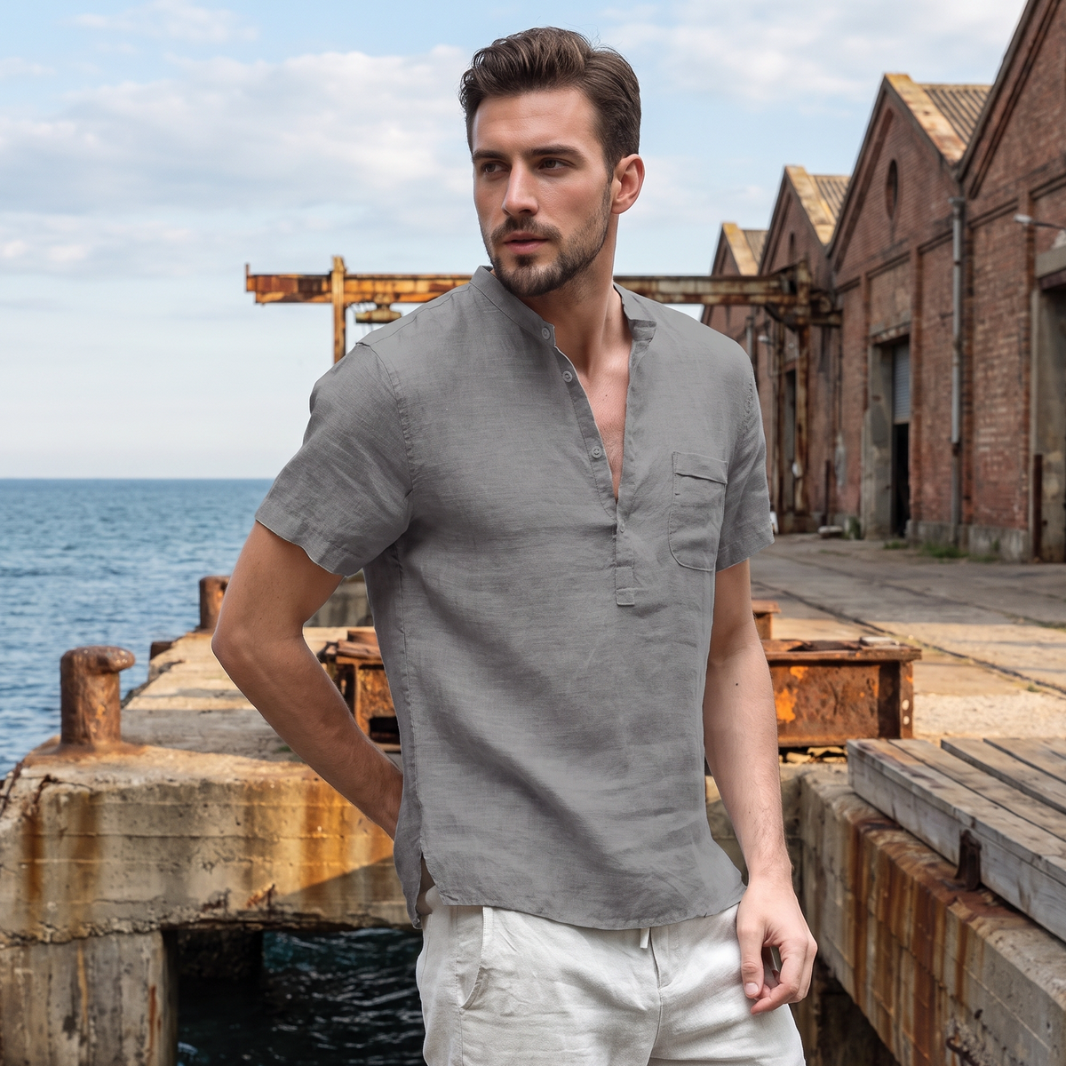 Zack - Camisa de Manga Corta Relajada