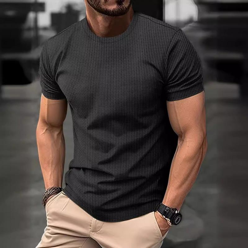 Joe - Patrón de Gofre Camiseta Comodidad y Estilo en la Vida Diaria