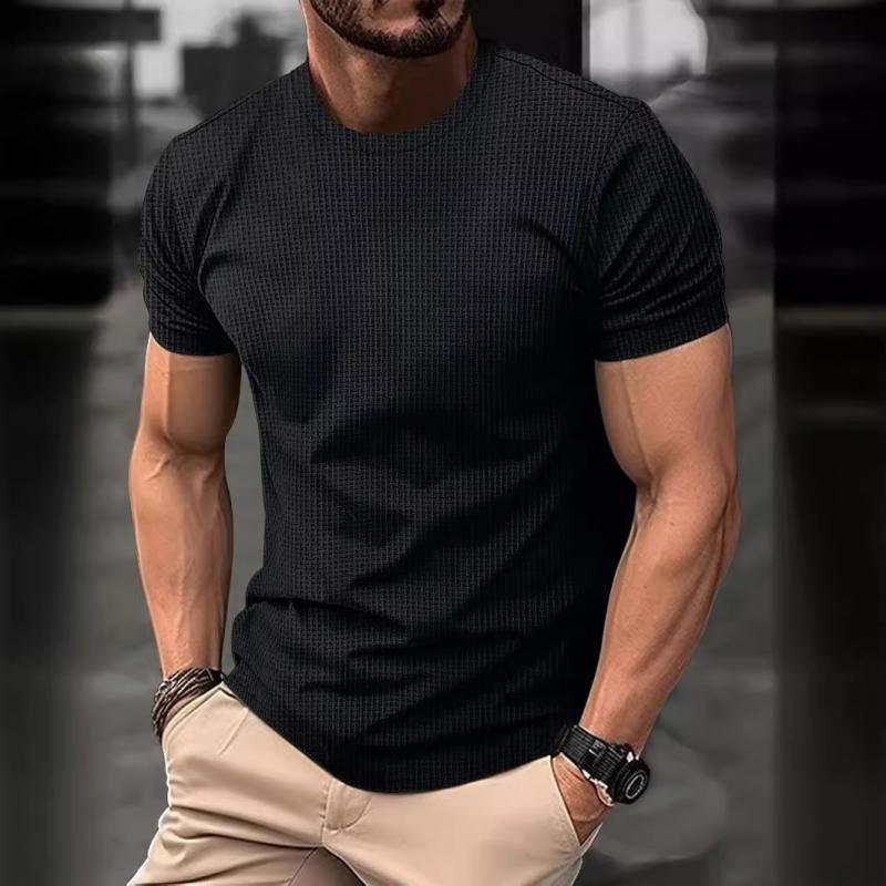 Joe - Patrón de Gofre Camiseta Comodidad y Estilo en la Vida Diaria