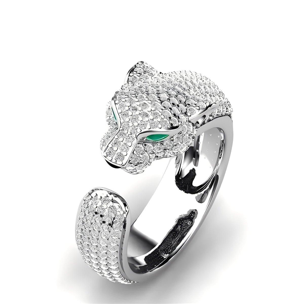 Mika – Anillo Ajustable de Jaguar en Oro Rosa