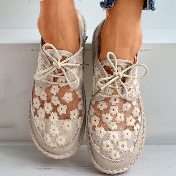Gloria - Zapatos Modernos y Ligeros con Estampado Floral