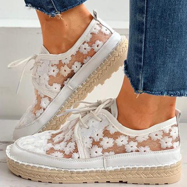 Gloria - Zapatos Modernos y Ligeros con Estampado Floral