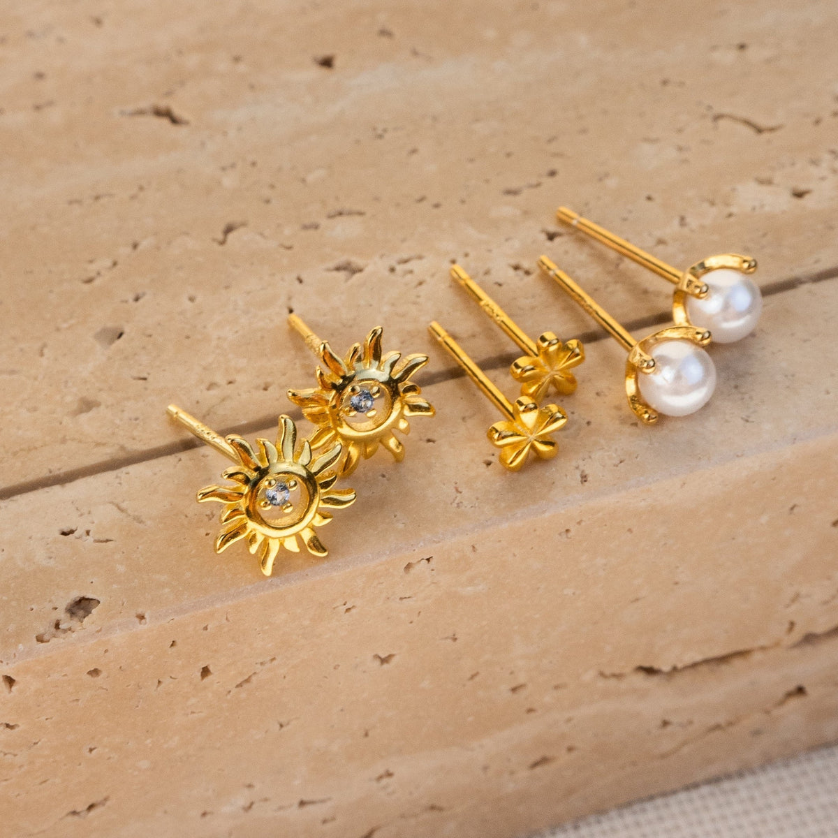 Monica - Pendientes mini de flores